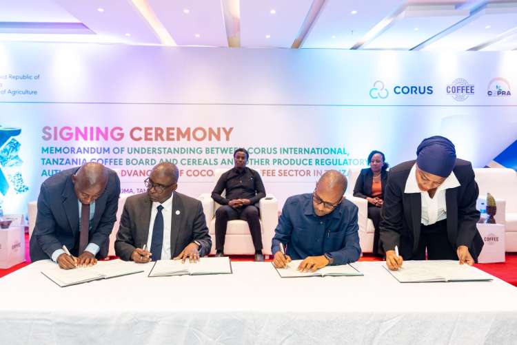 Corus International signe des protocoles d'accord avec le gouvernement tanzanien pour faire progresser les secteurs du café et du cacao