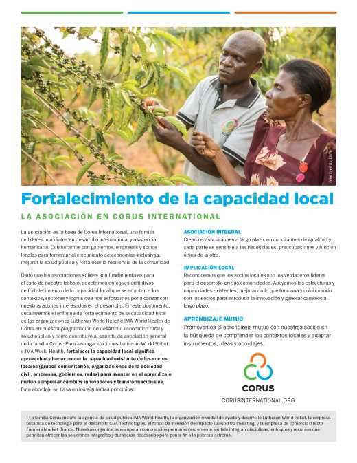 Renforcement de la capacité locale : Enfoque Técnico