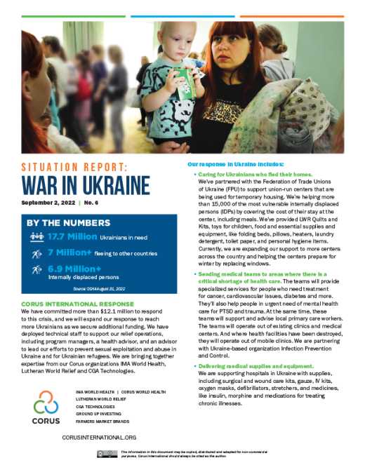 Rapport de situation n° 6 : La guerre en Ukraine