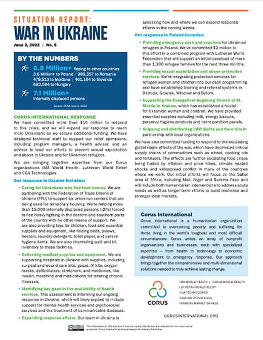 Rapport de situation n° 5 : La guerre en Ukraine