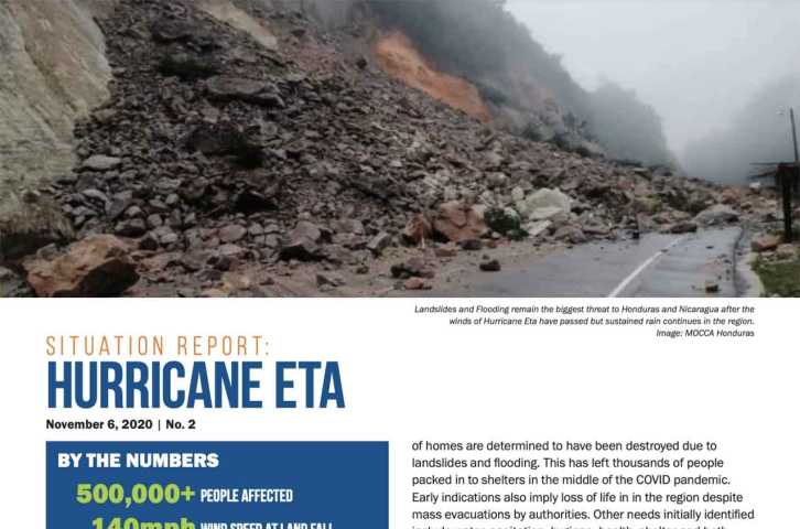 Rapport de situation sur l'ouragan Eta n° 2