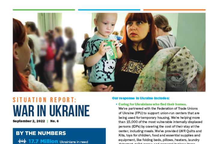 Situation Report No. 6: War in Ukraine