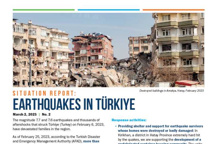 Situation Report No. 2: Earthquakes in Türkiye (Turkey)