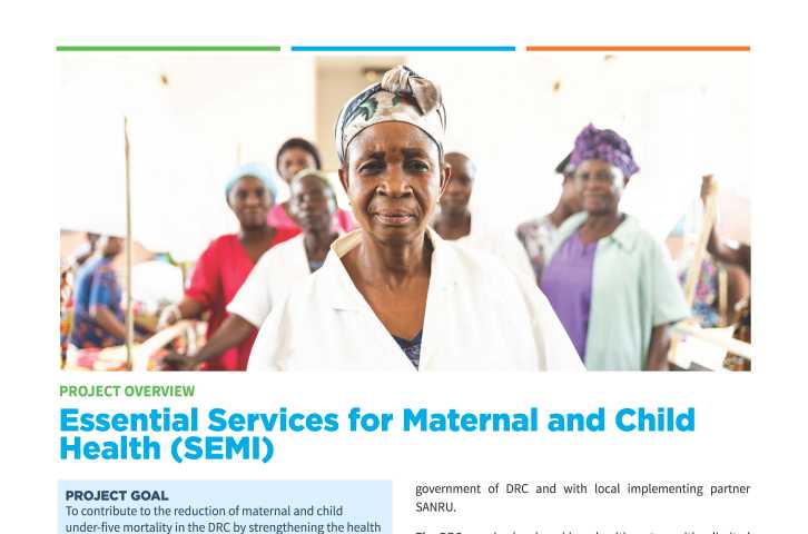 Essential Services for Maternal and Child Health (SEMI) Project Overview