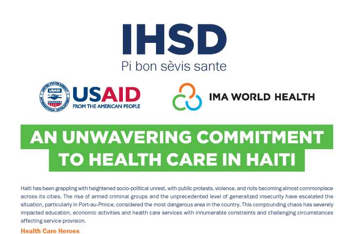 Un engagement inébranlable en faveur des soins de santé en Haïti