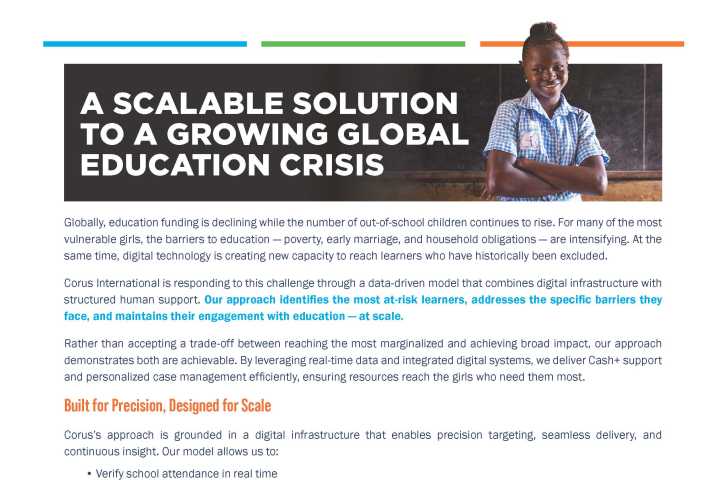 A Scalable Solution to a Growing Global Education Crisis